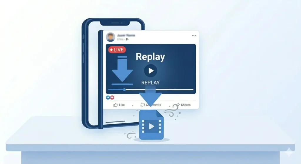 Download Facebook Live video replay after stream ends