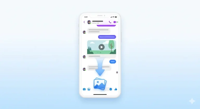 Download Facebook Messenger video to phone gallery Android iPhone free