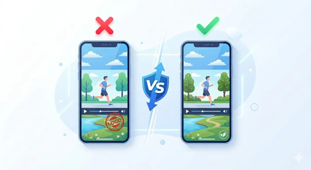 Download Facebook video without watermark free clean MP4