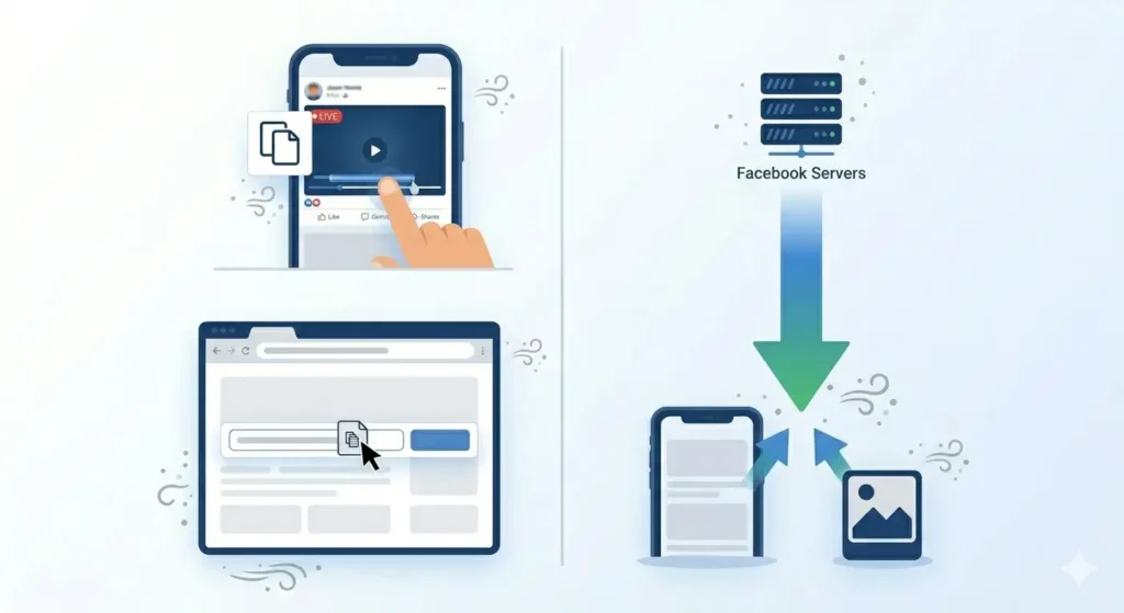 How online Facebook video downloader works explained simply