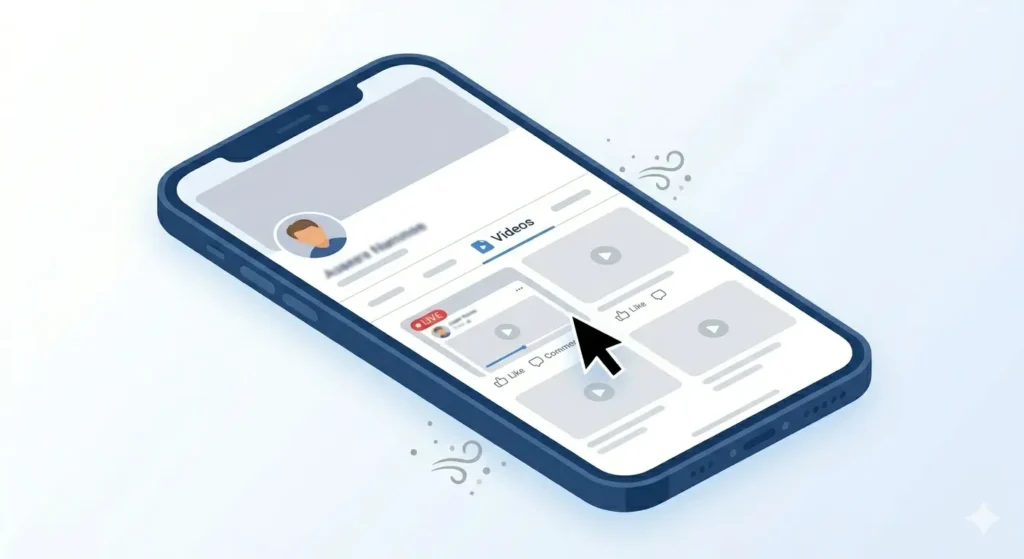 How to find Facebook Live video replay on profile or page