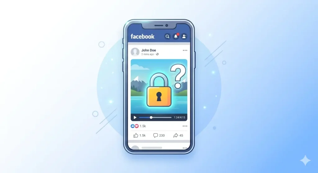 Illustration of Facebook privacy settings icons