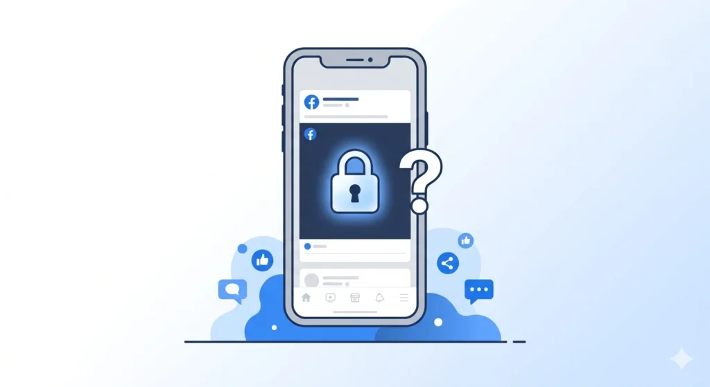 Illustration of a person downloading a video from a smartphone