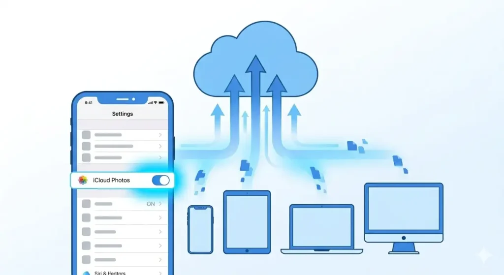 Save downloaded Facebook video to iCloud on iPhone automatically
