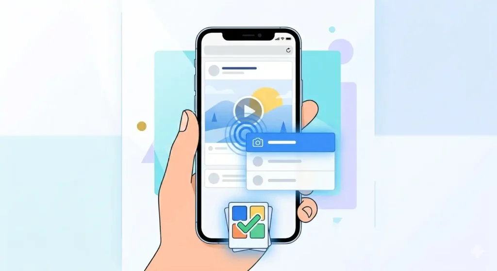 Visual guide showing the 'Save to Photos' option on an iPhone Safari tab