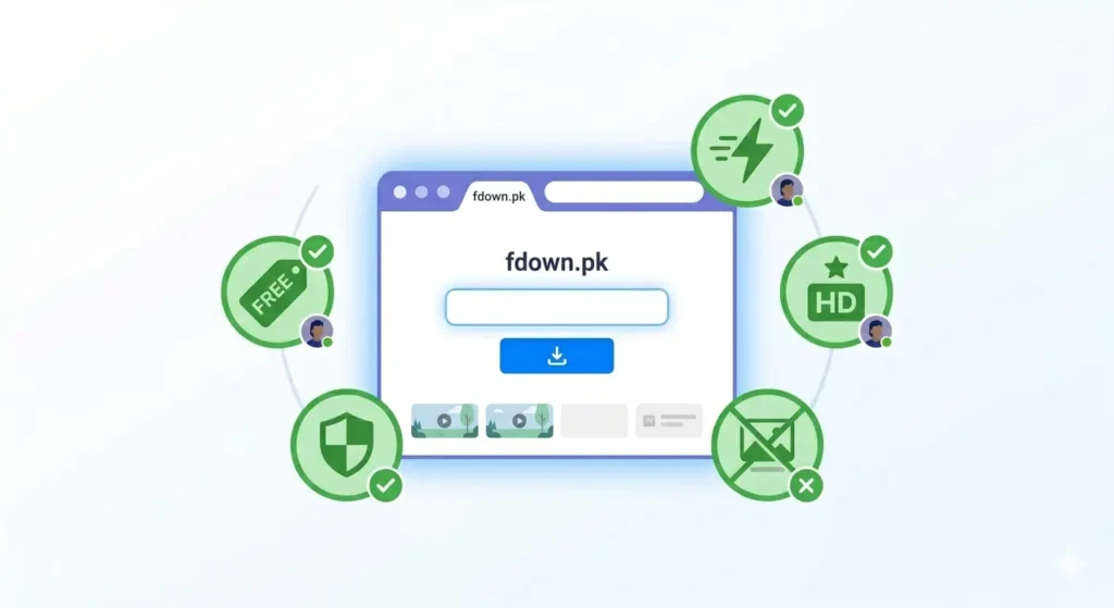 fdown.pk Facebook video downloader review fast safe free no watermark